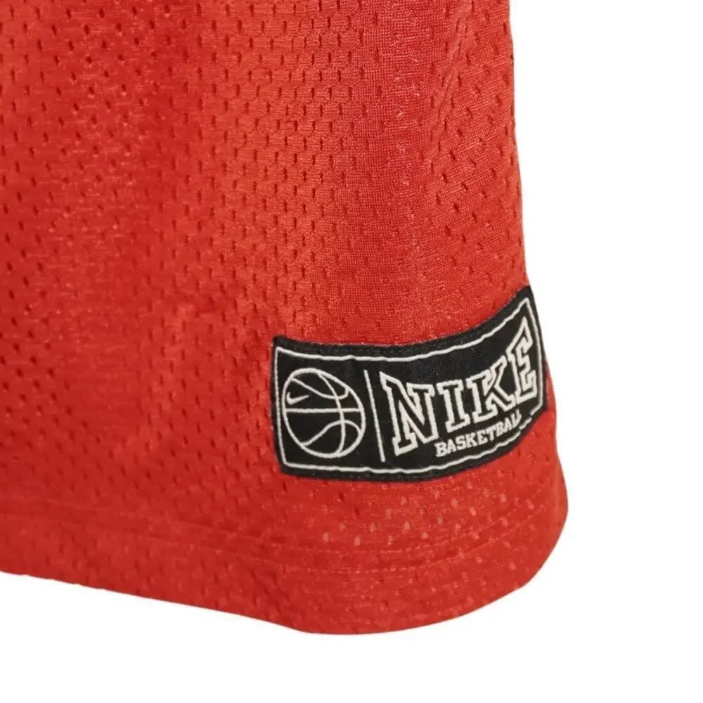 Vintage Y2K Nike Basketball Mesh Jersey Red Youth Medium | Retro Athletic